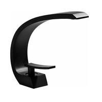 Exel Matte Black Curve Basin Mixer